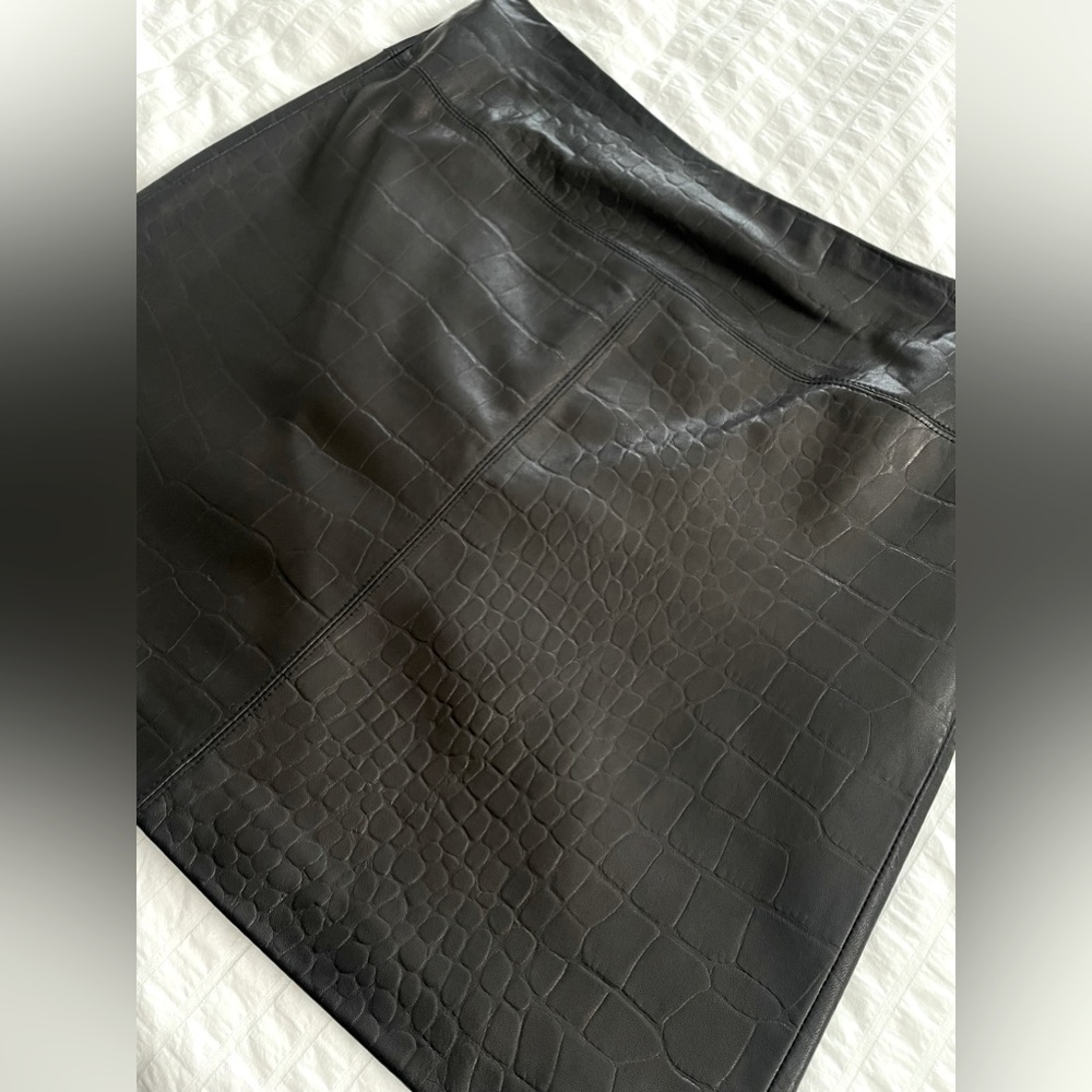 Vintage Y2K Leather Mini Skirt